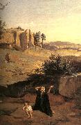 Hagar in the Wilderness,  Jean Baptiste Camille  Corot